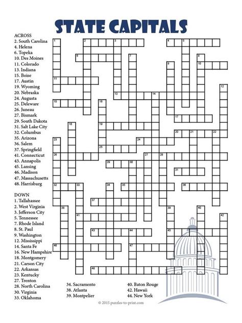 Crossword puzzles are a great way to pass the time and stimulate your brain. Whether you’re looking for a fun activity for yourself or a group of friends, these printable crossword...